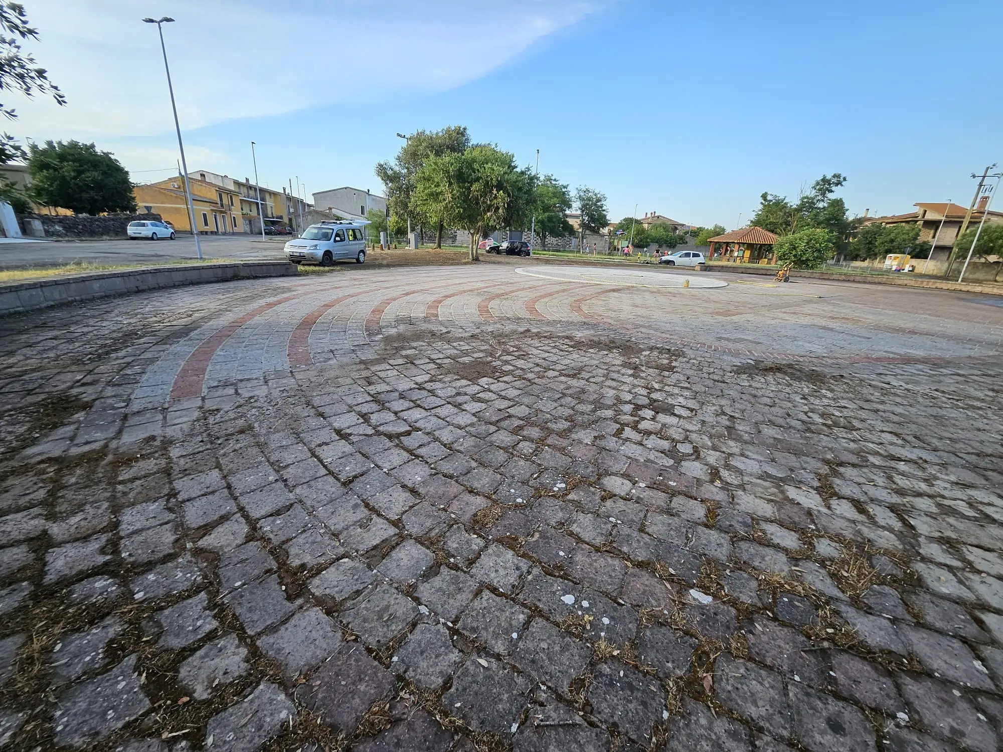 Area della piazza interessata dai lavori